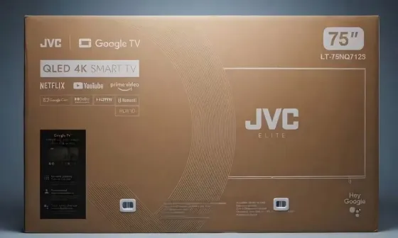 شاشة JVC اليابانية 75 بوصة//حمص //الأرمن حمص